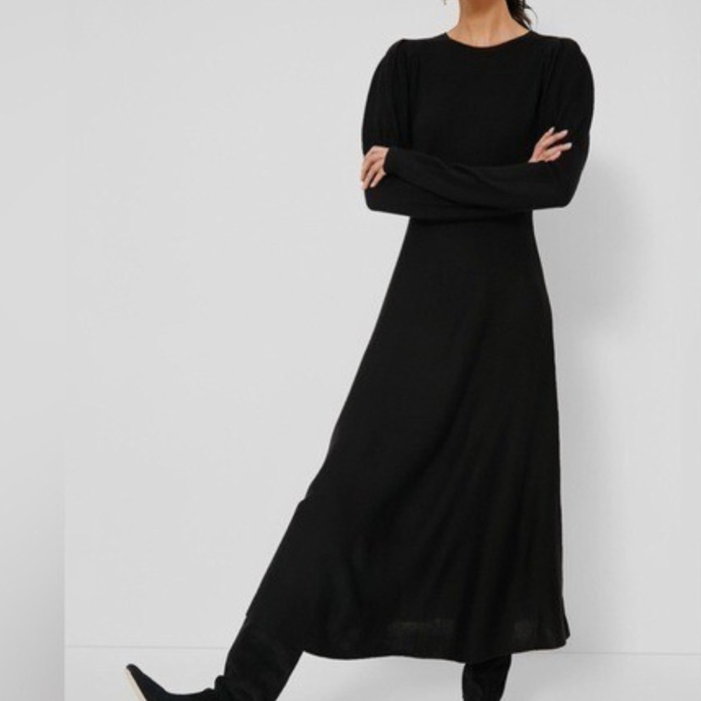 NWT Pomander Place Tuckernuck Black Knit Midi Dress Large